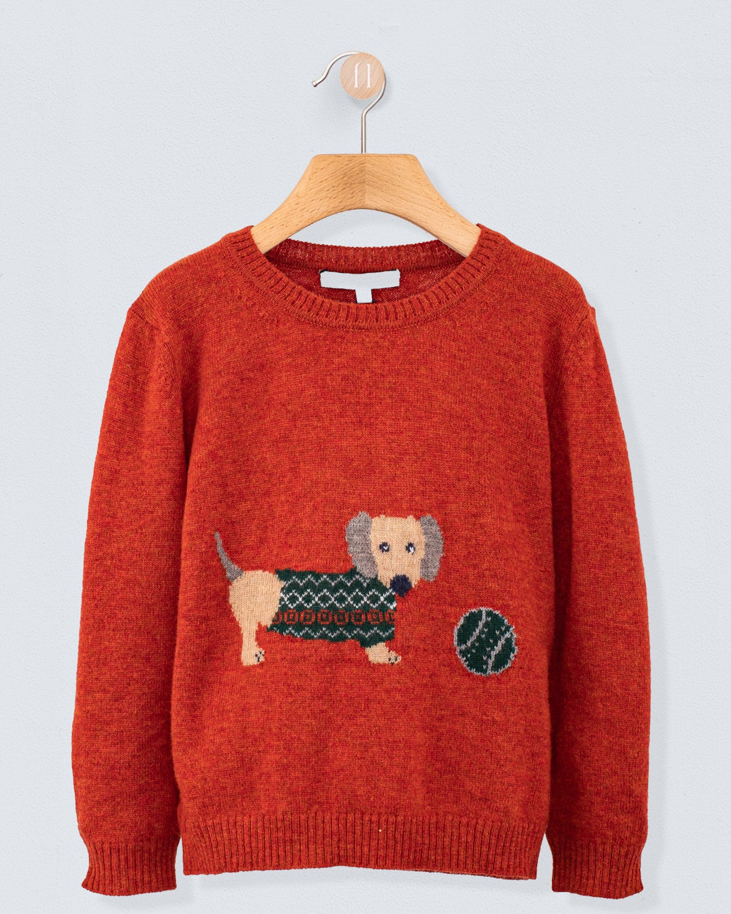 Dachshund Maple Mélange Sweater